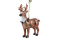 Deer Díszgömb, Decoris, 4.5x10x13.5 cm, üveg, színes