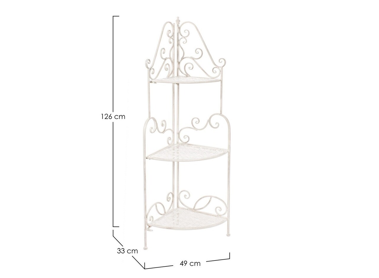 Corner Sarok Polcegység, Bizzotto, 49 X 33 X 126 Cm, Acél