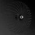 Lion Fali lámpa, Maison In Design, Ø56 cm, 1 x E27, 100W, fekete