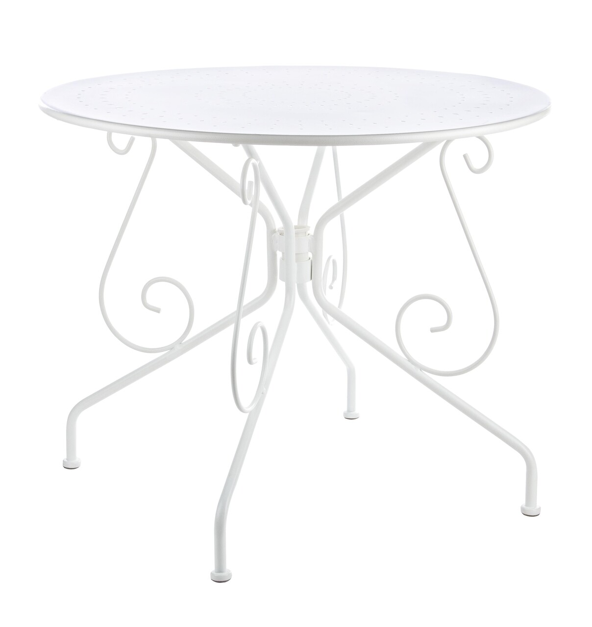Etienne Kerti asztal, Bizzotto, Ø90 x 72 cm, acél, fehér