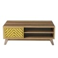 İnci Walnut Dohányzóasztal, Hommy Craft, 105x60x38,2 cm, mogyoró<br />sárga