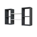 Raft pentru perete Bambi, Puqa Design, 60x105x20 cm, alb/antracit