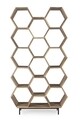 Wahida Könyvespolc, Bizzotto, 100 x 30 x 186 cm, mangó fa/acél
