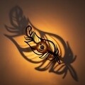 Shadow Fali lámpa, 585-A, E27, 100 W, fém/MDF, fekete