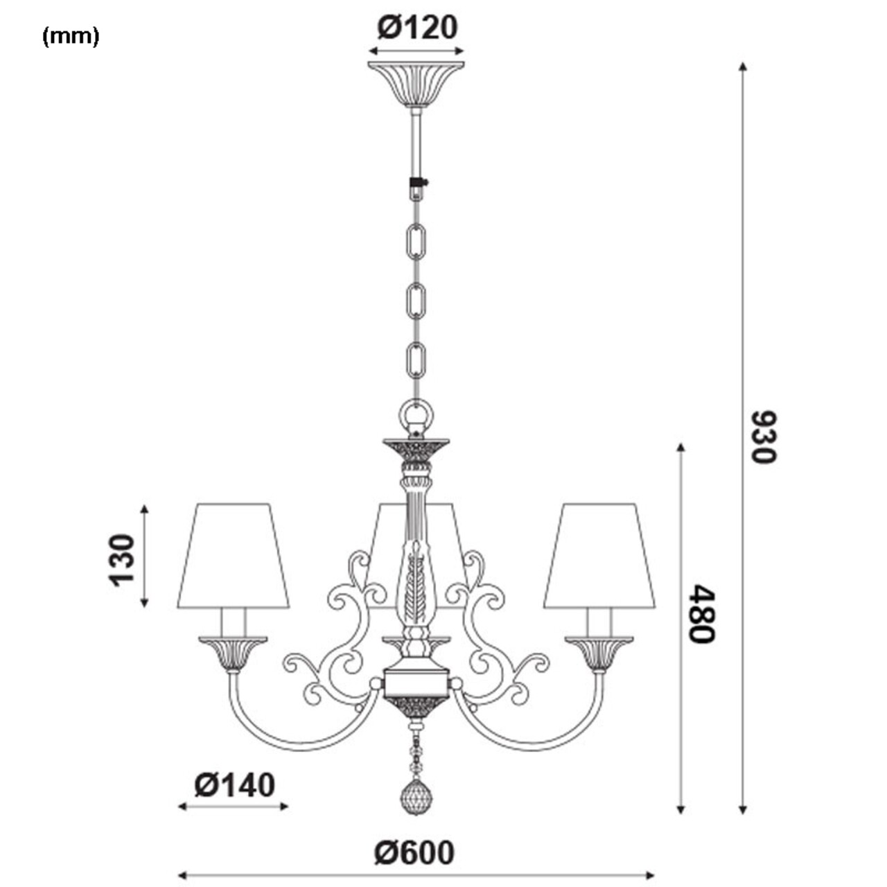 Aca Lighting Csillár, Navigálás Az Időben, 3xE14, 60W