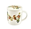 Herbal Bögre szűrővel és fedővel, Ambition, 390 ml, porcelán