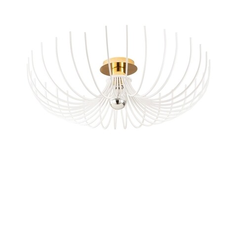 Plafoniera Aspendos N-640, Noor, 16 x 56 cm, 1 x E27, 100W, alb
