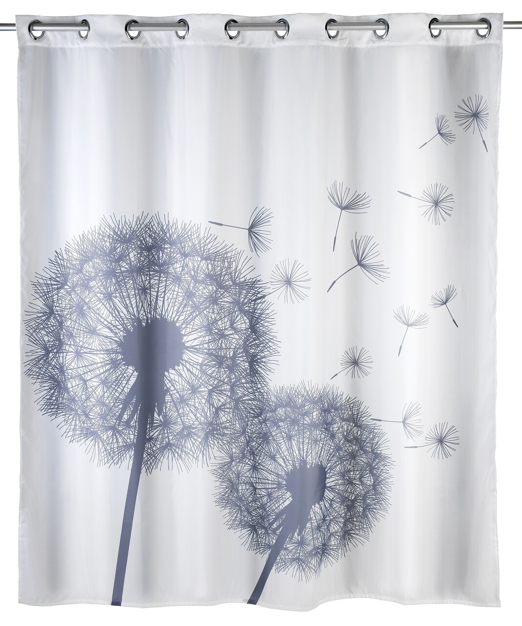 Dandelions fehér penészálló zuhanyfüggöny, 180 x 200 cm - Wenko