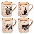 4 db Morning Coffee dog készlet, Meng Creations, 240 ml, kerámia
