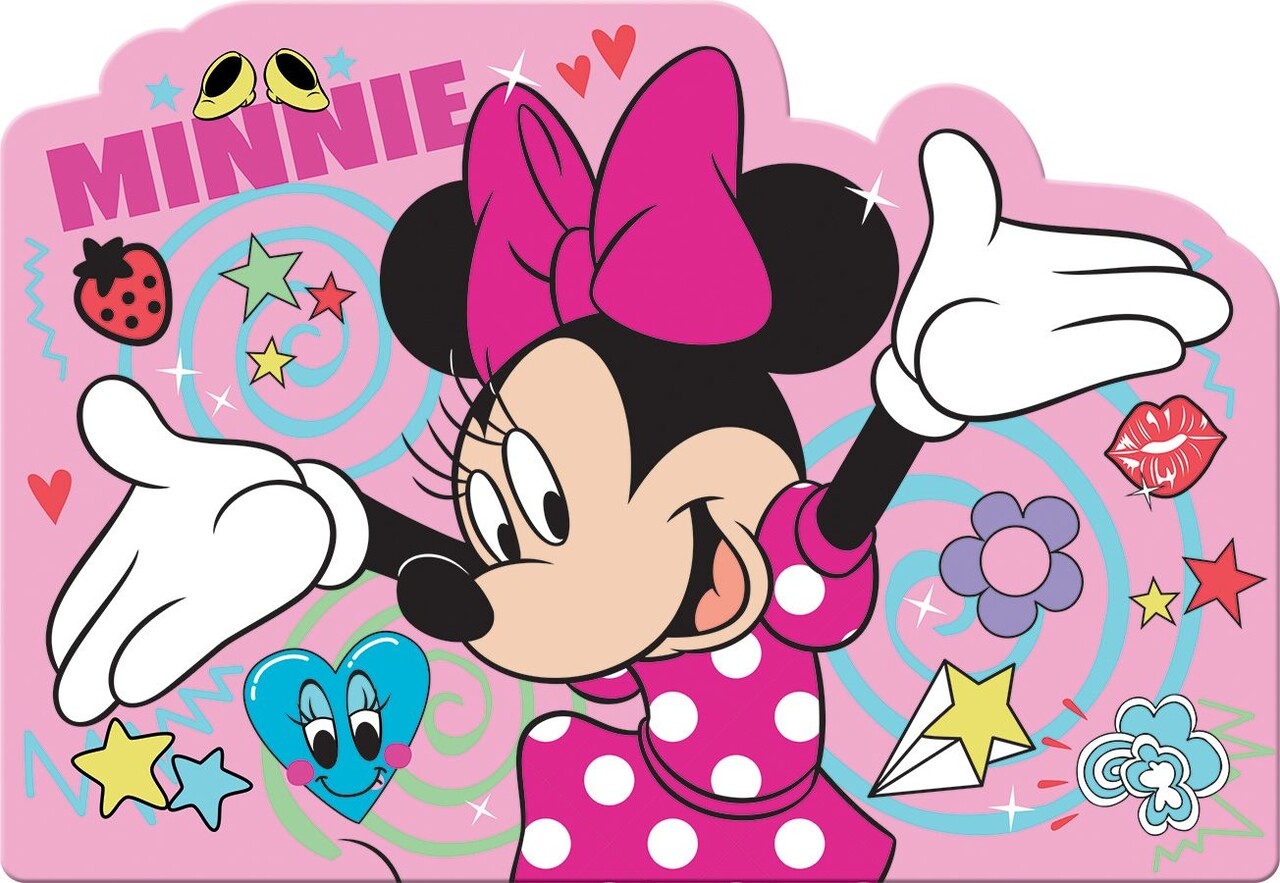 Minnie tányértartó, Disney, 42x29 cm, rózsaszín
