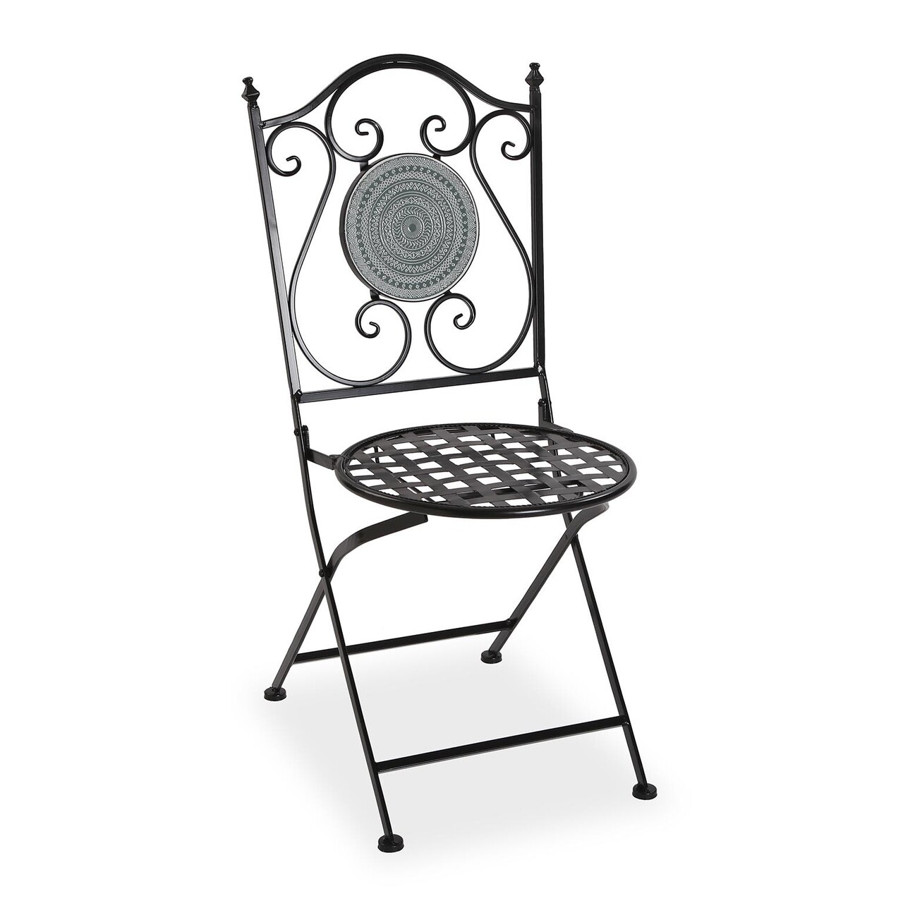 Mosaic grey összecsukható kerti szék, versa, 39 x 50 x 92 cm, fém