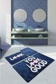 Set 3 covorase de baie Look, Chilai, 40x60 cm/50x60 cm/60x100 cm, albastru