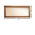 Oglinda decorativa A405, Neostill, 50 x 110 cm, walnut