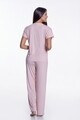 Pizsama hosszú nadrággal nőknek, Luisa Moretti, LMS-4056, 100% bambusz, rózsaszín, 34/36 méret - S