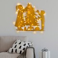 Tanelorn Fénydekoráció, XMASGOLD-016, 39x64 cm, fém, aranyszín