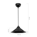 Siyah Csillár, MDL.4151, Squid Lighting, 25.5x 48 cm, 60W, fekete
