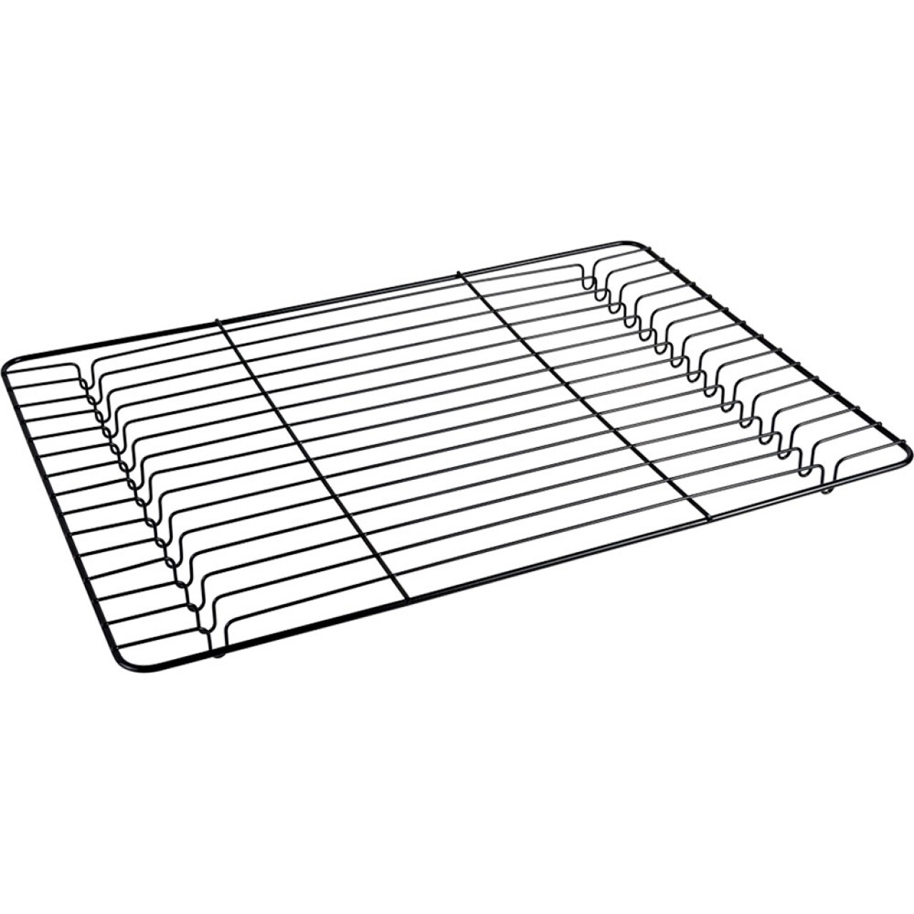 Tapadásmentes Grill Fémtex Torta és Sütemények Hűtésére, 32 X 45 Cm, Rozsdamentes Acél, Fekete