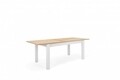 Kihúzható asztal, Finori, Bergen 50, 160 - 215 x 75 x 90 cm, forgácslap / MDF, tölgy / fehér