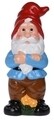 Dwarf with flower Dekoráció, 17x12x40 cm, kerámia, színes