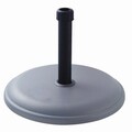 Kerti napernyő alap 16 kg Ø30 - 35 - 38 mm, 45 x 45 x 5 cm, cement, szürke