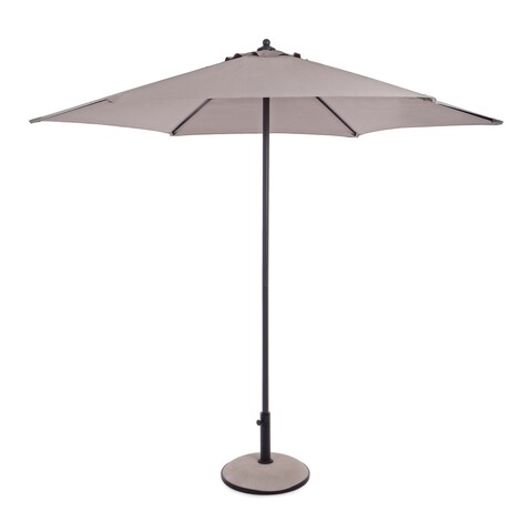 Delfi Terasz/kerti napernyő, Bizzotto, Ø270 cm, oszlop Ø38 mm, acél/poliészter, szürke/grézs