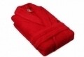 Uniszex fürdőköpeny, Beverly Hills Polo Club, 100% pamut, L / XL, piros
