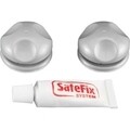 2 db Metaltex Eureka rögzítő készlet, ABS / nylon, ezüst