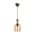 Modellight-MDL.3554 csillár, 16x70x28 cm, 1x E27, 20 W, fekete / sárga