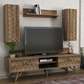 Comoda TV cu dulap Yakamoz, Tera Home, maro