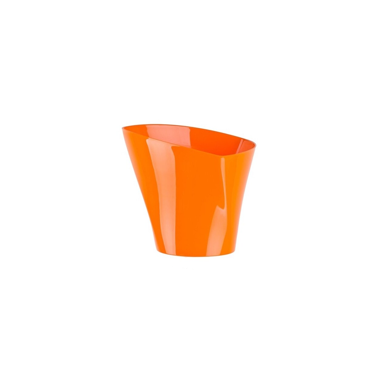 Twister Virágkaspó 17 cm, műanyag, narancs