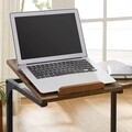 Vasagle Laptop asztal, 55 x 35 x 66 cm, PAL, acél, rusztikus barna/fekete