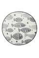 Covoras de baie, Chilai, Fish DJT - White (100)