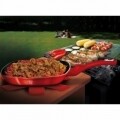Grill serpenyő, Berlinger Haus, 28 cm, kovácsolt alumínium és márvány, Burgundia