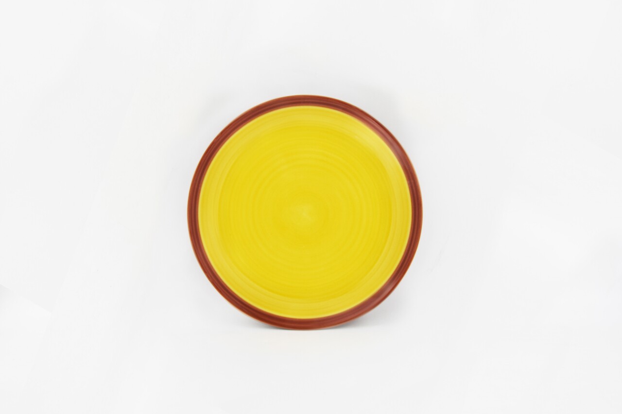 6 db Cadiz desszert tányér készlet, Heinner, Ø19 cm, kerámia, sárga