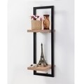 Raft pentru perete Decor Raf, Sapphire, 25x25x75 cm, maro/negru