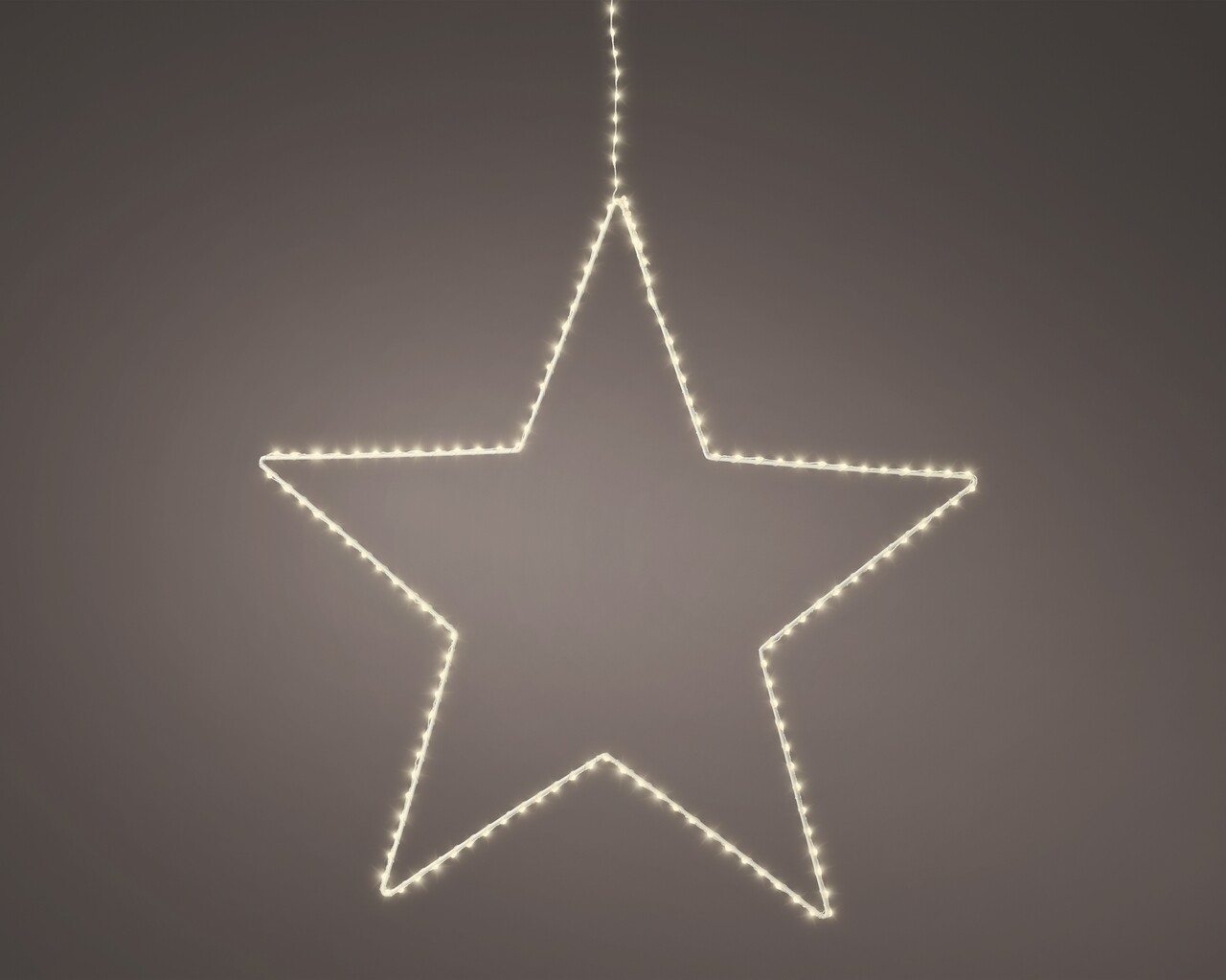 Star világító dekoráció, Lumineo, H38 cm, 130 LED, meleg fény