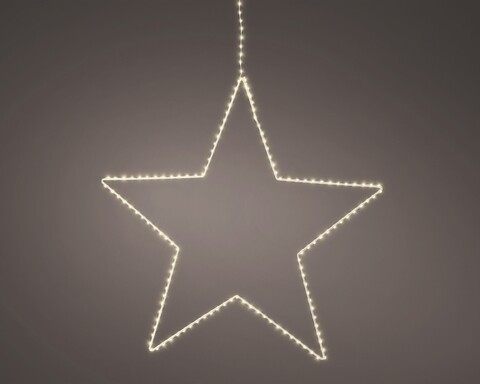 Star világító dekoráció, Lumineo, H38 cm, 130 LED, meleg fény