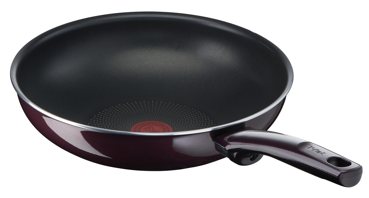 Wok Serpenyő, Tefal, Resist Intense, 28 Cm Ø, Alumínium