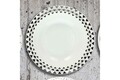 18 részes étkészlet, Tognana, Metropolis Graphic, porcelán, fekete-fehér