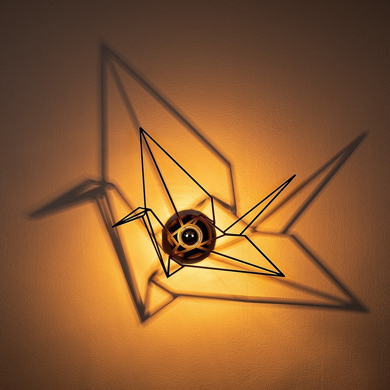 Shadow Fali Lámpa, 602 - A, E27, 100 W, Fém/MDF, Fekete