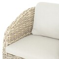 Cancun Ebédlőszék, L.74 l.78 H.80 cm, alumínium, fehér/szürke