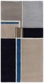 Sea Bedora szőnyeg, 160x230 cm, 100% gyapjú, kék, kézzel készített