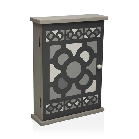 Urbana Kis szekrény kulcsnak, Versa, 20 x 6.5 x 26 cm, MDF, szürke