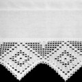 Eurofirany keresztfüggöny, Isaac, 60x150 cm, polipamut, fehér