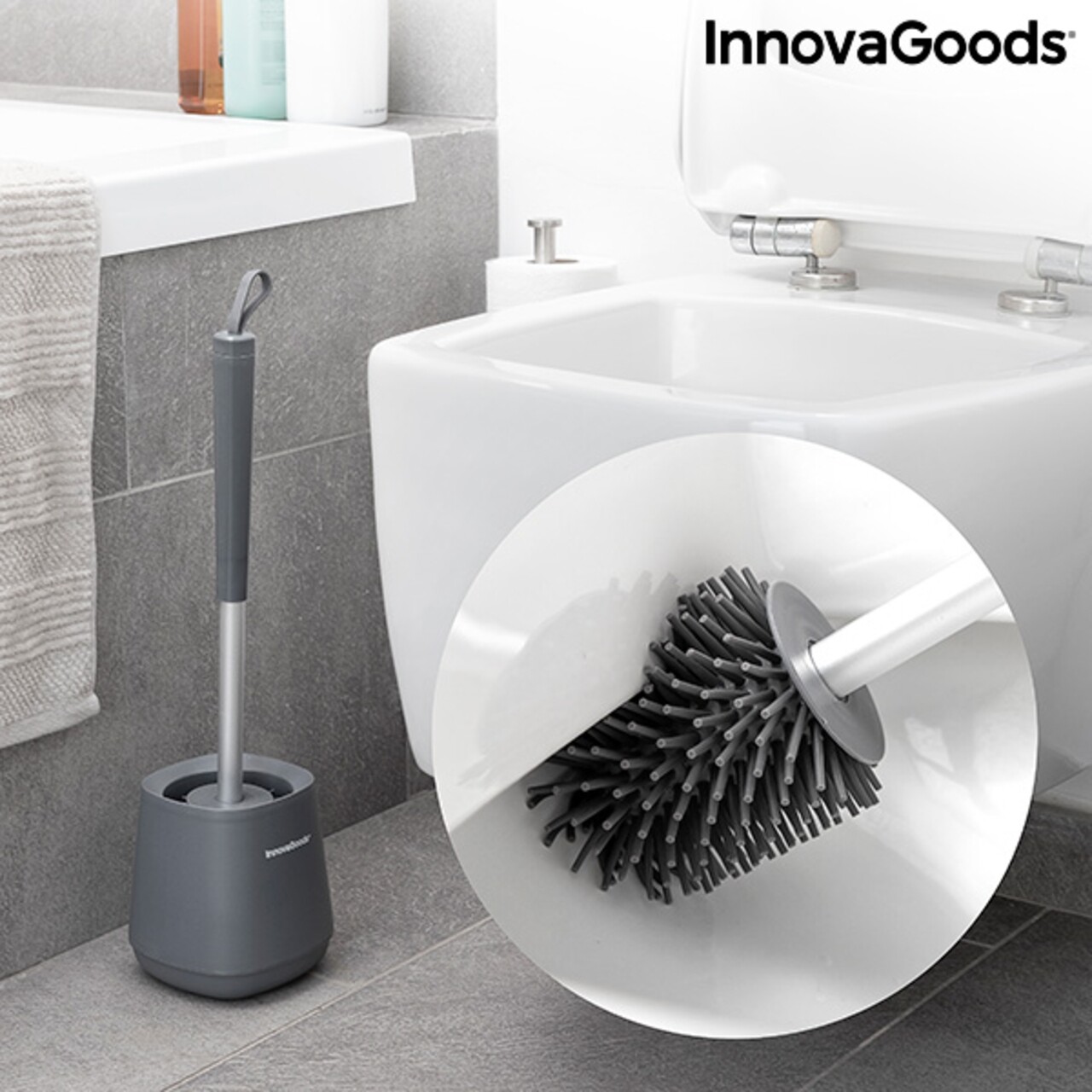 InnovaGoods Kleanu Gumi WC-kefe