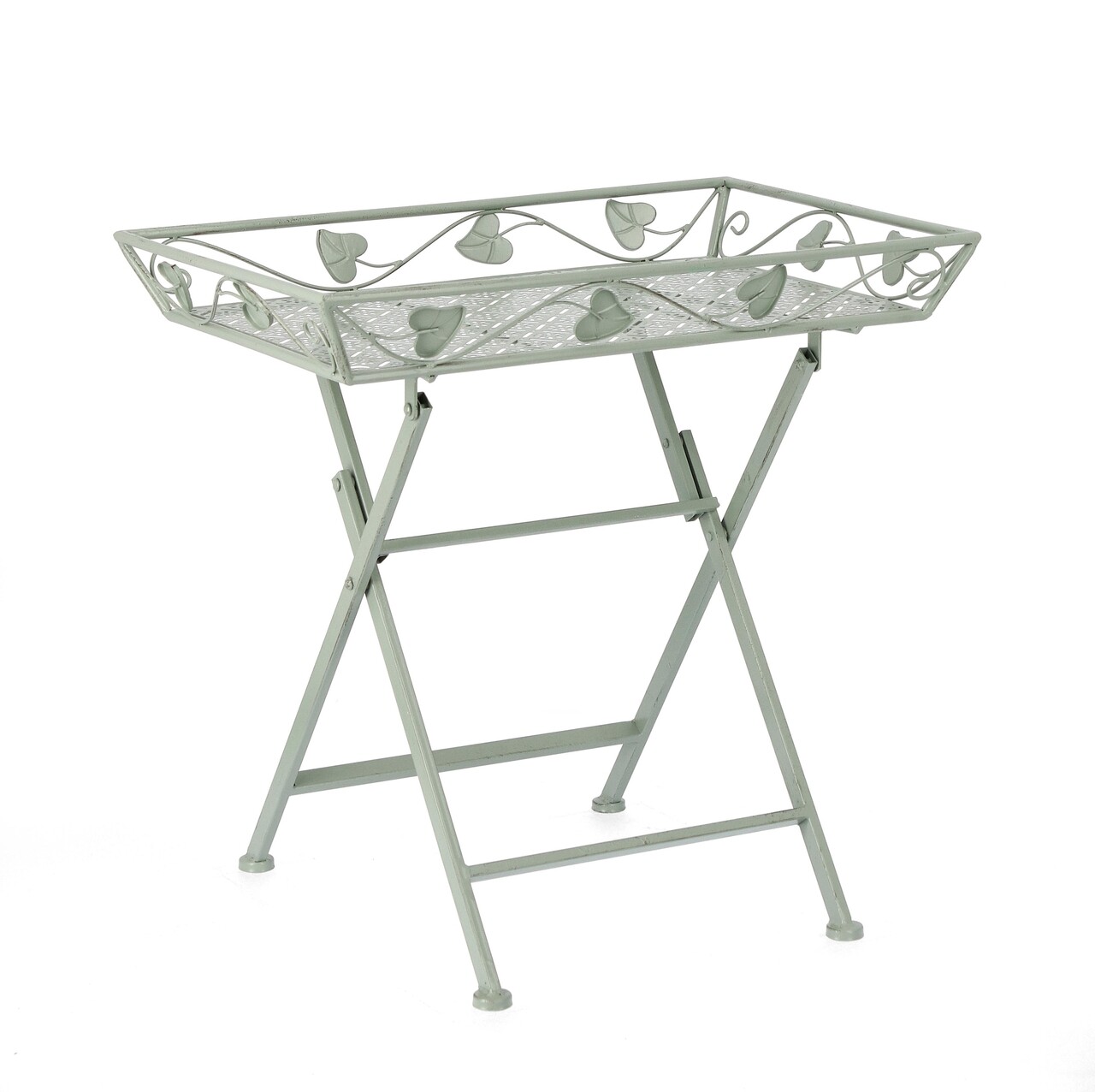 Harriet Rectangle Összecsukható asztal, Bizzotto, 63 x 40 x 60 cm, acél, zöld
