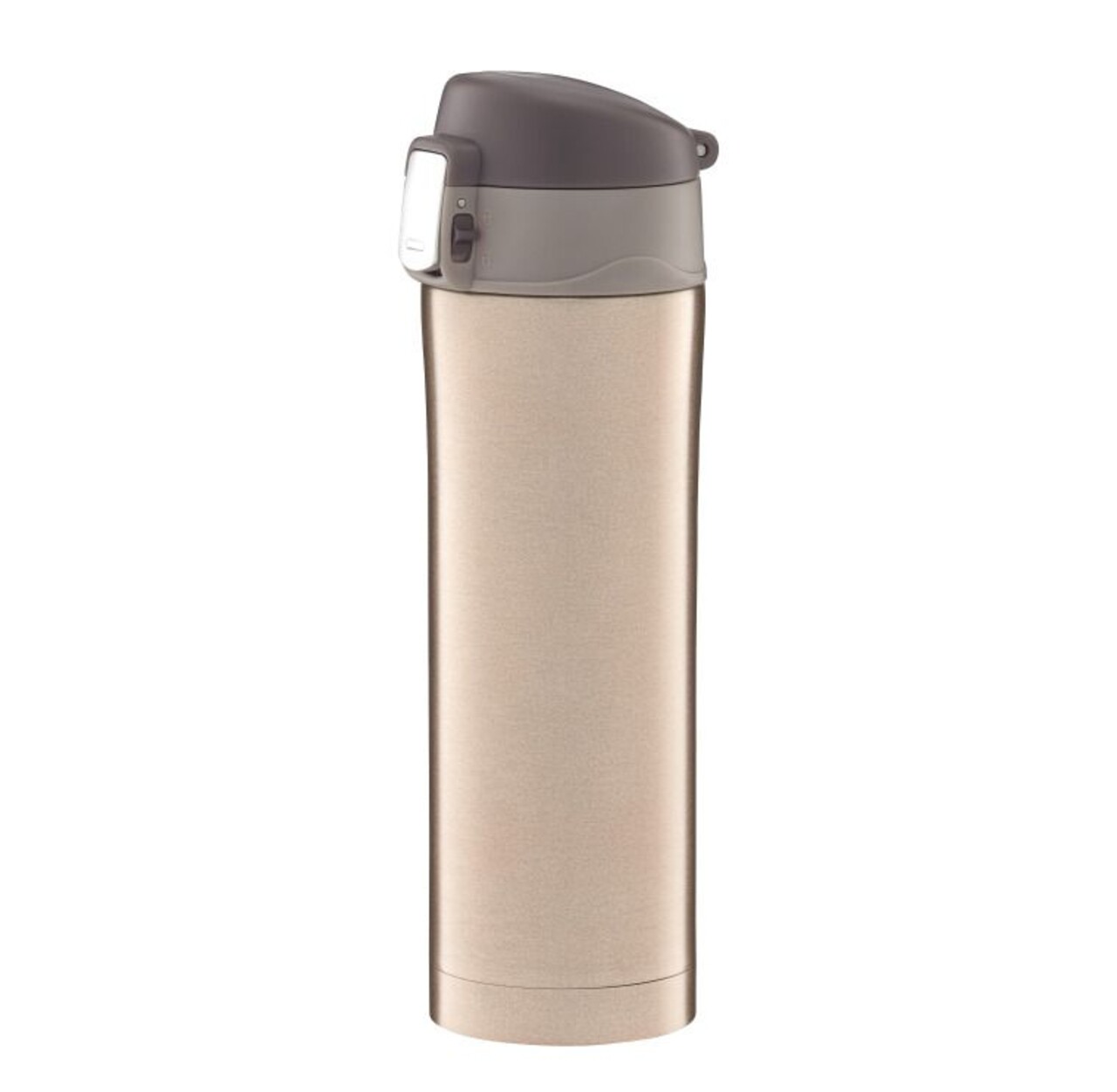 Termosz bögre fényes biztonsági gombbal, Ambition, 420 ml, rozsdamentes acél, arany