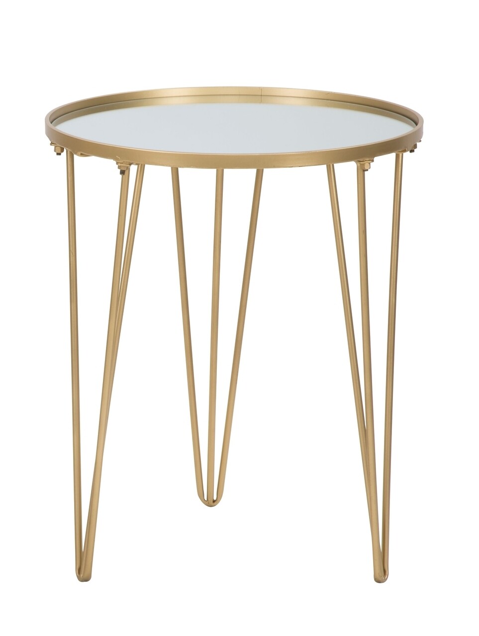 Glam Gold Kávézóasztal, Mauro Ferretti, Ø40 X 49 cm, vas/tükör