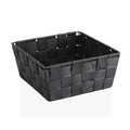 Medium Tárolókosár, Versa, 19 x 19 x 9 cm, textil anyag, sötétszürke