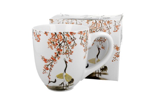 Duo, Sakura & Cranes, Bögre Jumbo XXL, 0.9 L, porcelán, színes